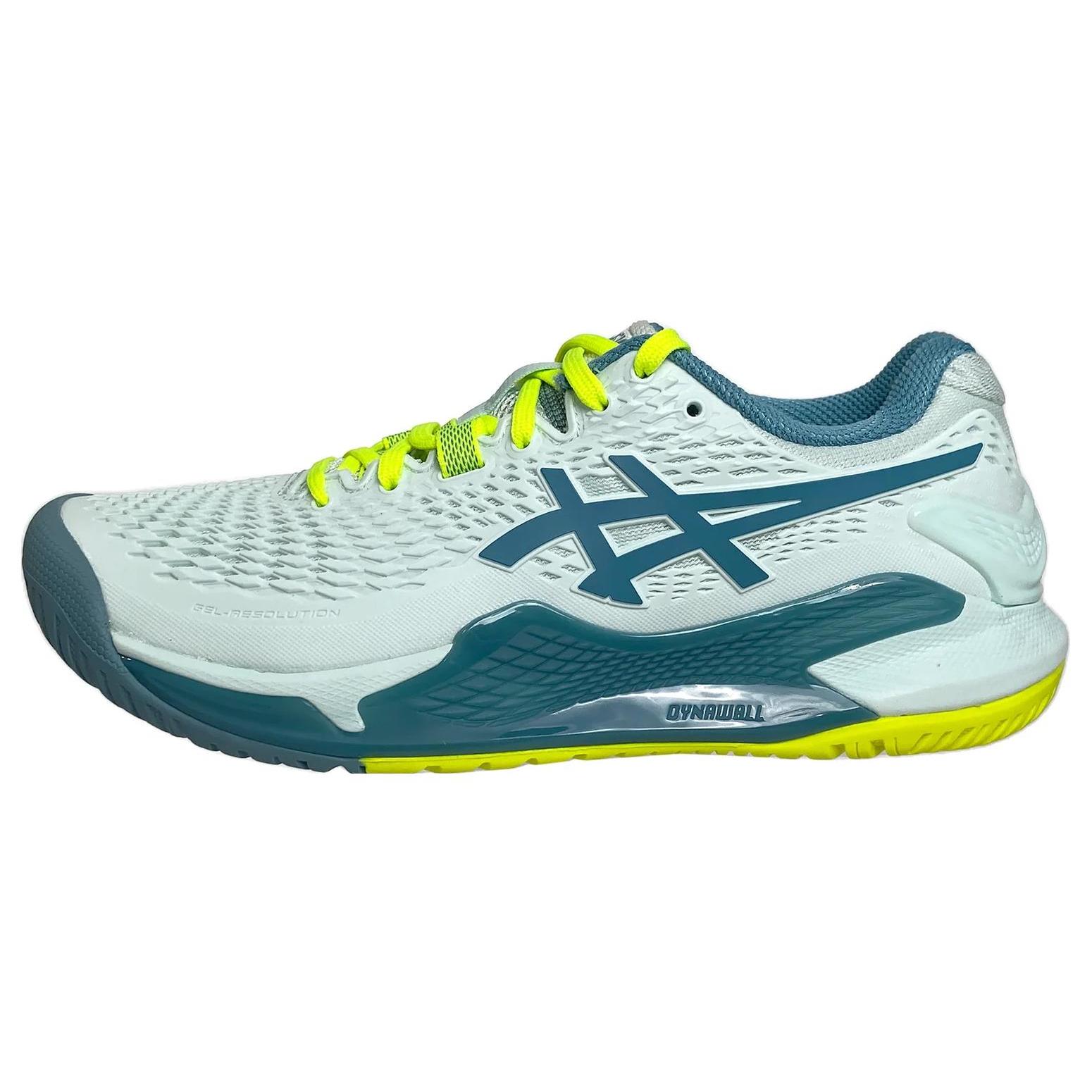 

New Asics Gel Resolution 9 Wide Soothing Sea Gris Blue Women s 1042A226-400 37.5