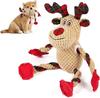 Christmas Dog Toys Plush Squeaking Toys Chewing Knot Teeth Grinding Interactive Artifact Improving Intelligence Deer Shaped Pets