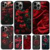 Coque de téléphone Rose Rouge Pour iPhone 17 Air 15 16 14 12 11 13 Pro MAX Plus Coque
