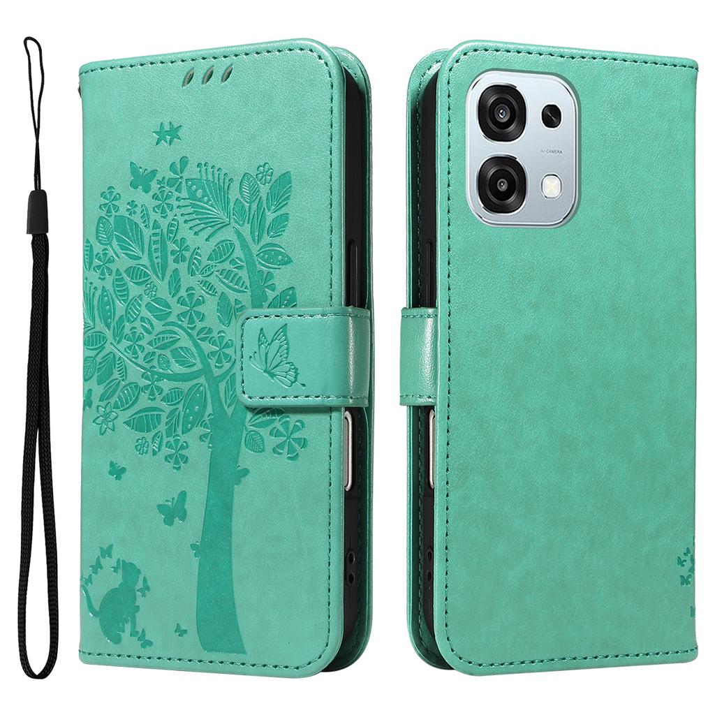 For Oppo A6 Pro 4G/Oppo F31 5G/Oppo A6 Pro 5G Phone Case with Stand Cat Tree Pattern Leather Wallet Mobile Cover