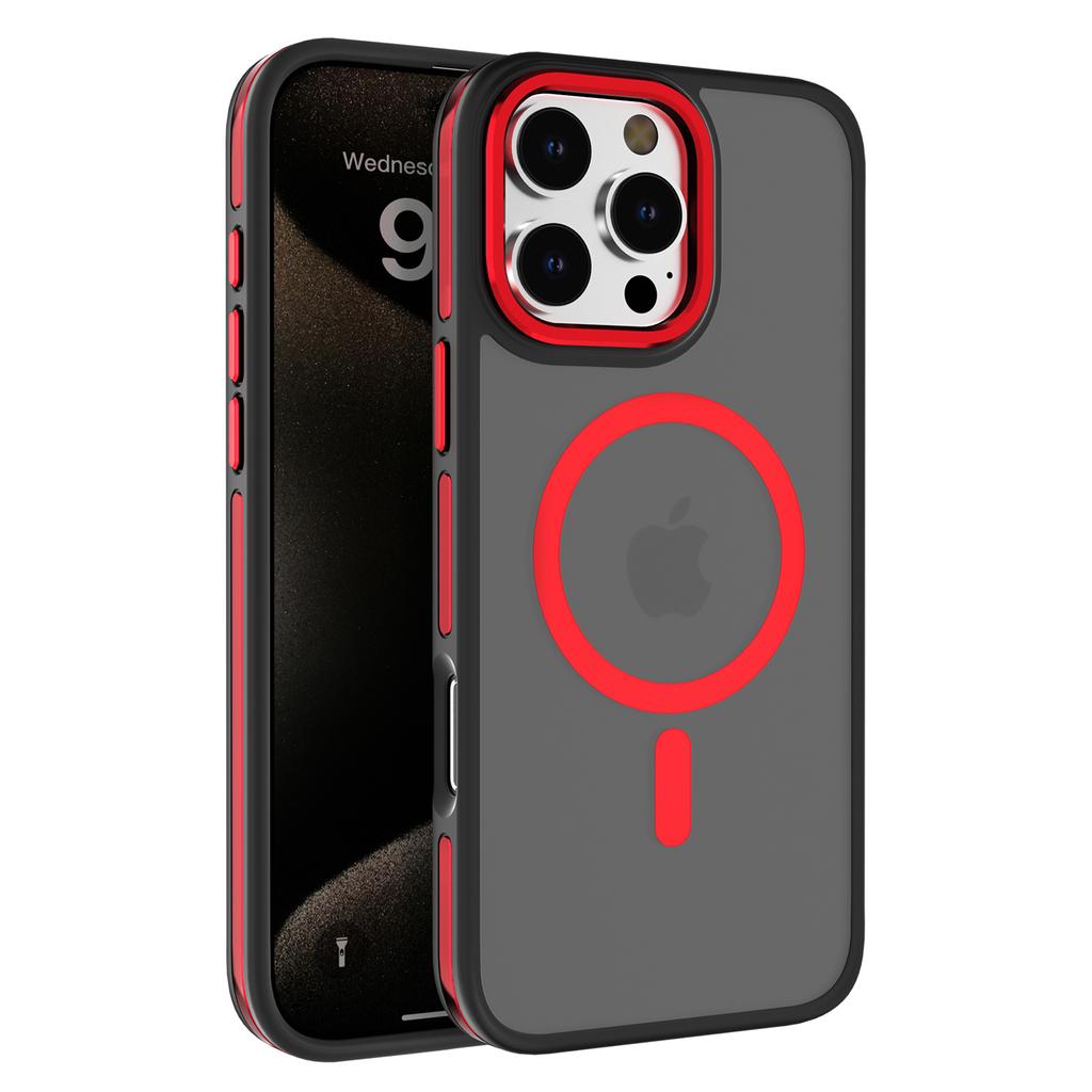 C1 Series For iPhone 13 Pro Max Case Skin-Touch TPU+PC Drop-Proof Phone Cover Compatible with MagSafe