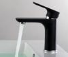 Modern Single-Handle Hand Washing Faucet Single-Hole Basin Faucet with Brass Ceramic Valve Core