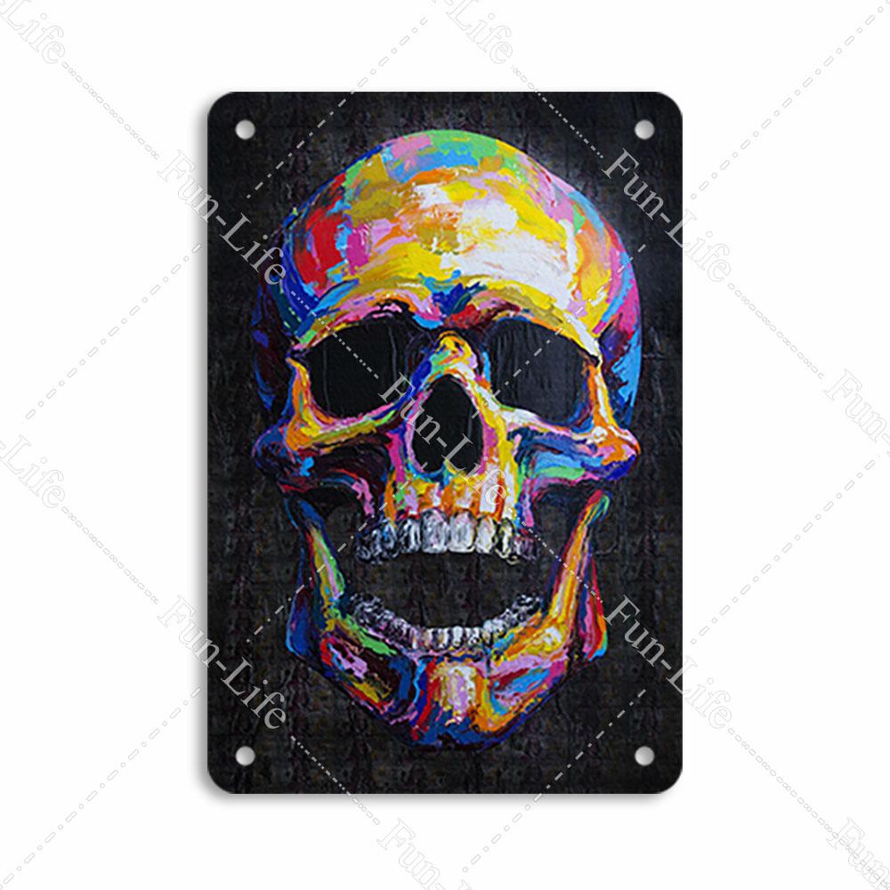 Easter Plaque Metal Tin Signs Shabby Chic Painting Poster Skeleton Vintage Wall Art Sticker Pub Bar Home Casino Decor 20x30 cm