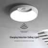 Yuqilong Rechargeable Motion Sensor LED Ceiling Light, 6000K White with Remote