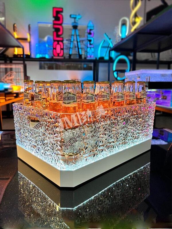 ZISIZ Luminous Ice Pattern Wine Display Frame
