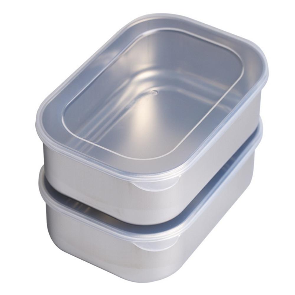 

Коробка для хранения свежих продуктов из нержавеющей стали с крышкой, коробка для свежих продуктов, коробка для пикника, упаковочная коробка для хранения, квадратная коробка для пищевой упаковки для холодильника