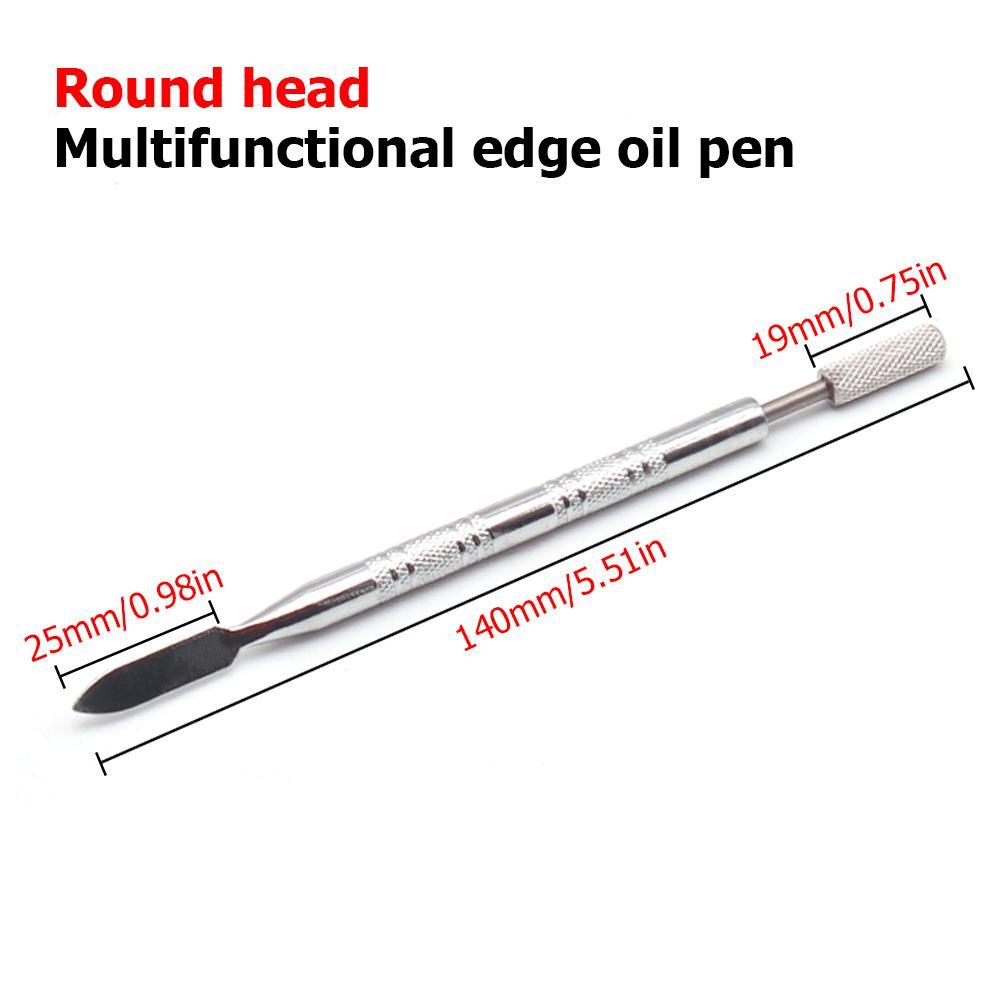 Leather Dual Head Edge Oil Gluing Dye Pen Painting Pen Applicator Speedy Paint Roller Tool Anti-slip DIY Leather Craft Tool