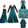 Kids Frozen Anna Cosplay Costume Dress Cloak Outfit Fancy Dress Party Roleplay