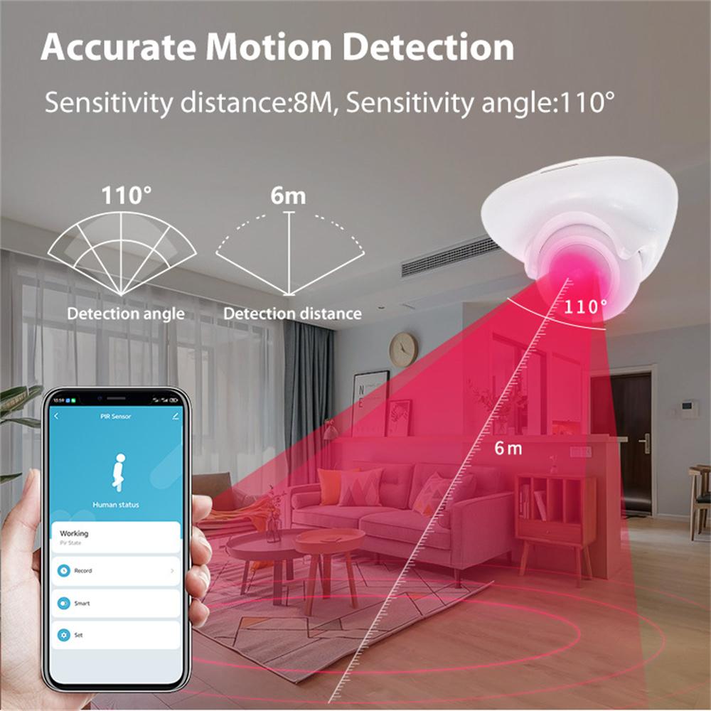 NEO NAS-PD09TM Matter Thread Smart PIR Motion Sensor Infrared Human Detector Works with Apple Home/Google Assistant/Amazon Alexa