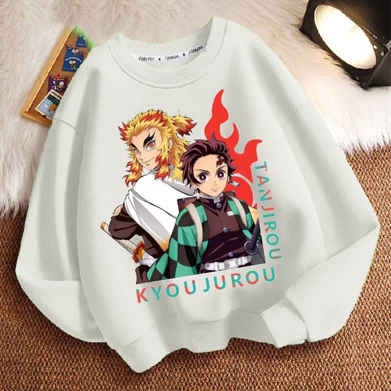 Children's Fashion Demon Slayer Hoodie, Spring and Autumn Boys' and Girls' Casual Long-sleeved Jacket