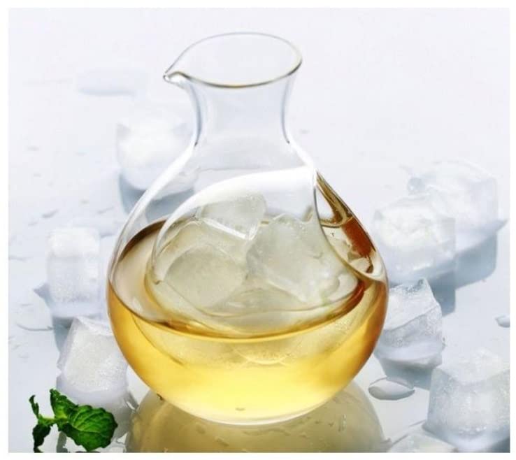 Glass Sake Carafe with Ice Pocket, 200cc, Dishwasher Safe