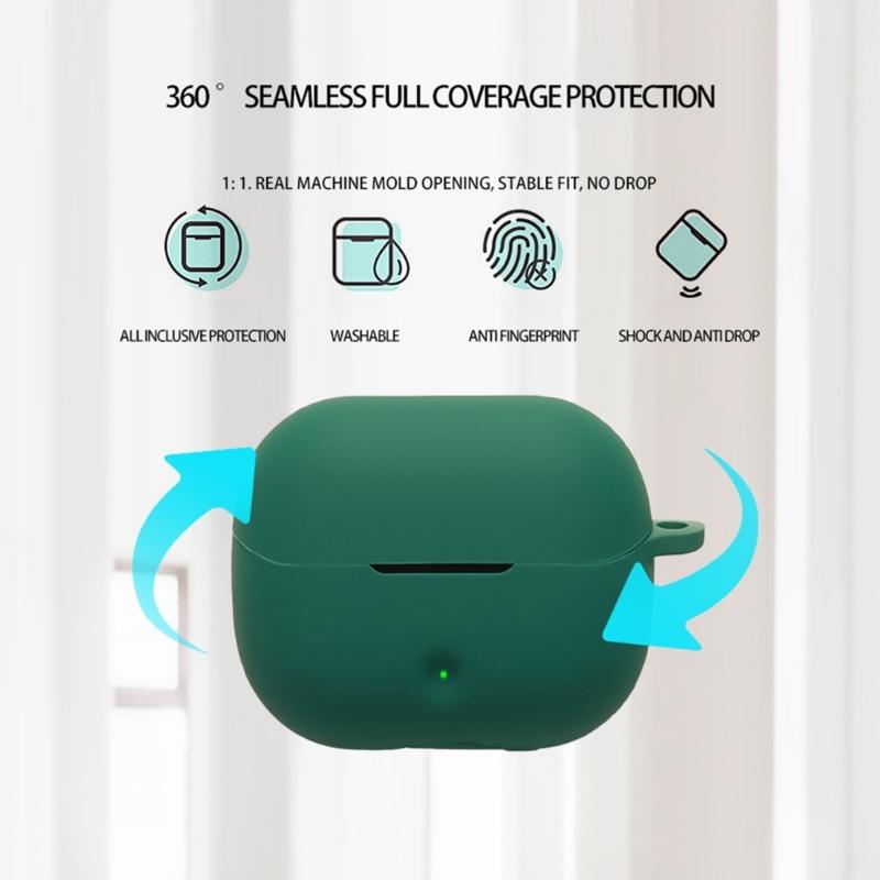 Soft Silicone Case Cover for Dedicated Earphone Case Secure Grip Easy Access Scratches Resistant Housing Skin