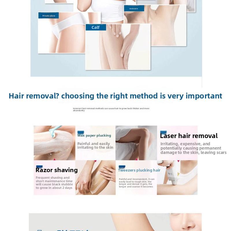 Quick Hair Removal Cream 50g - Painless & Gentle Formula, Works In 5 Mins, For Sensitive Skin, Lasting Smoothness