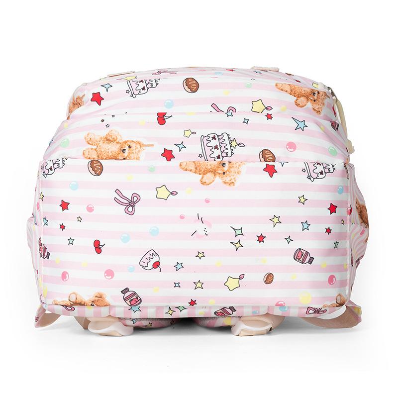 Three-piece Backpack Student Schoolbag Junior High School Women's Large-capacity Backpack