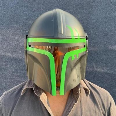 Kask Stalowy Kask Beskar Ostateczny Cosplay Seria Gwiezdne Wojny Rekwizyt, Dekoracja, Replika, LAR