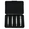 HSS4341 Double-head Screw Remover Set Loose Screw Extractor Woodworking Machinery Maintenance Tool 4PCS/Set
