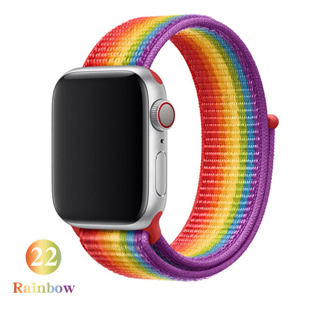 Band per Apple Watch Series 5 4 40MM 44MM cinturino in nylon Sport Loop per  iwatch Bracelet Series 321 38MM 42MM acquista in modo economico —  spedizione gratuita, recensioni reali con foto — Joom