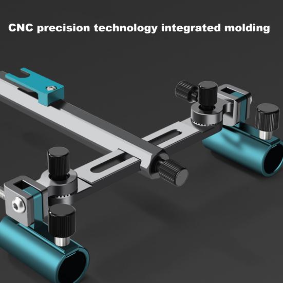 Dvojitý držák rybářského prutu Nastavitelný o 360 stupňů Hliníková slitina hořčíku Vysoce výkonný stojan na rybářské pruty Venkovní příslušenství pro rybaření