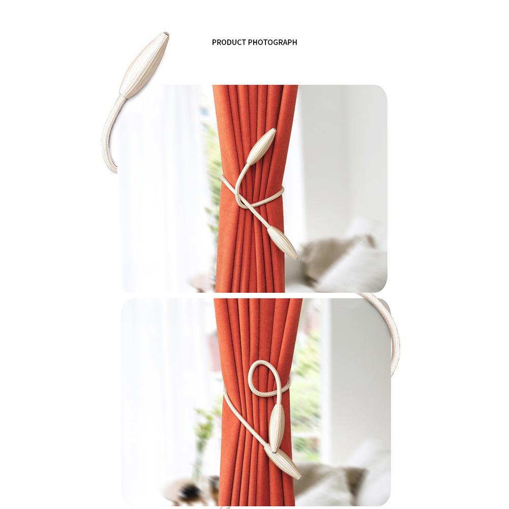 2Pcs Simple Curtain Tiebacks Curtain Holdbacks Buckle Holder for Home Window Curtain Decor