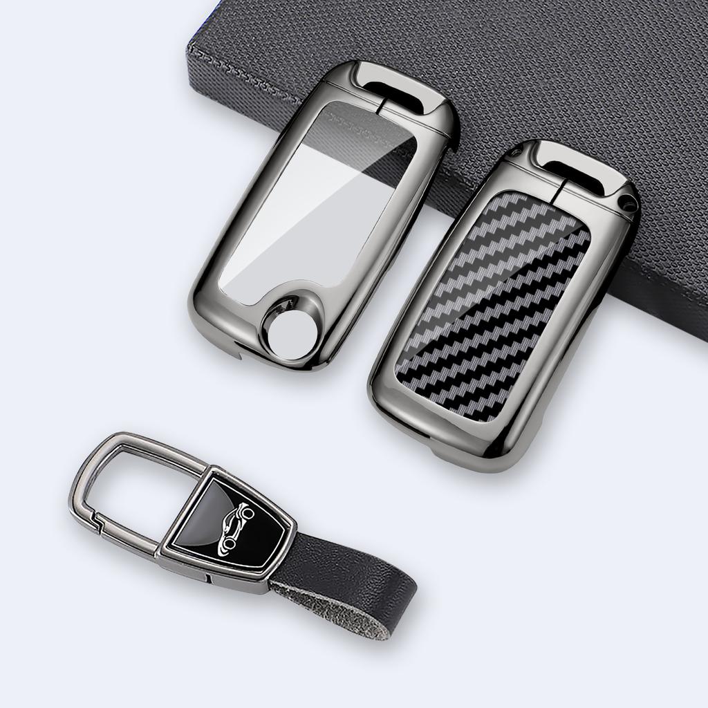 New Zinc Alloy Car Key Case for VW Volkswagen MK4 Bora Golf 4 5 6 Jetta Passat Polo Bora Touran Skoda Cover Bag