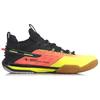 Li Ning Quick Start Saga Cushioning Support Rebound Badminton Shoes Men's Fluorescent Orange Red AYAQ009-2