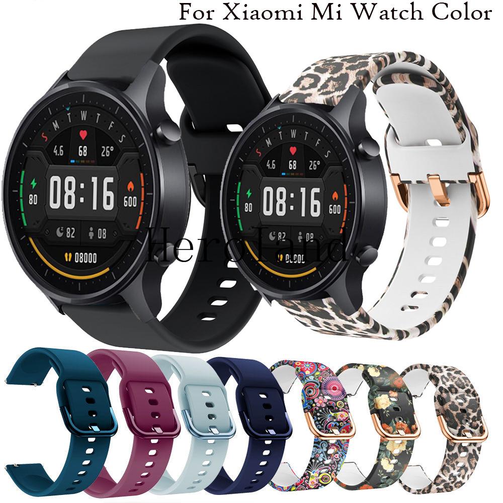22mm Watchstrap Band For Xiaomi MI Watch Color Sport Smart Wristbands Soft Sports Silicone Bracelet Belt For Garmin Venu 3 2