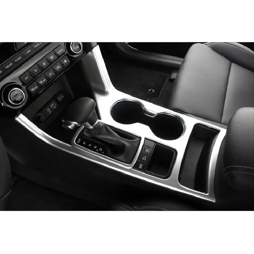 Car Center Console Gear Shift Panel Water Cup Holder Frame Cover Case Trim For Kia Sportage 4 QL 2016 2017 2018 2019 2020 2021