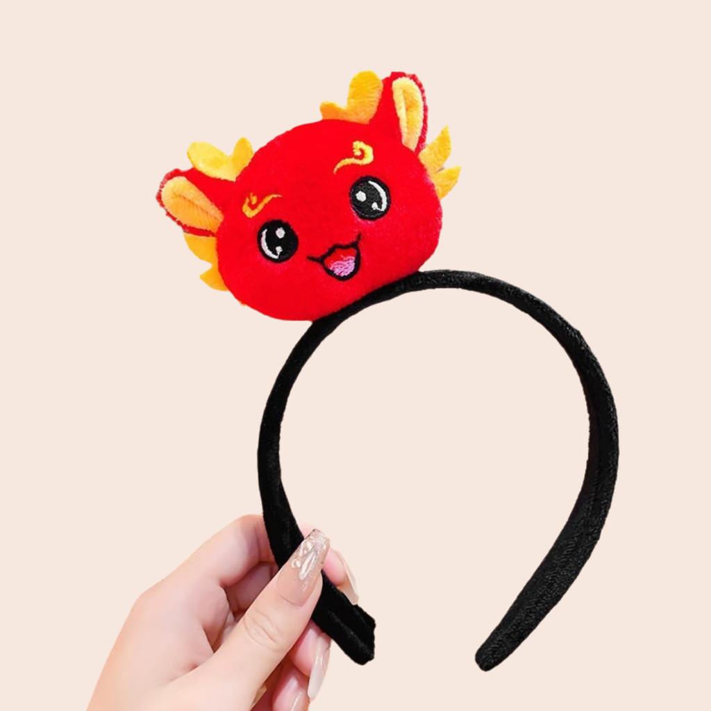 

Cute Fabric Dragon Hairband For Girls Perfect For New Year Celebrations And Festive Occasions One