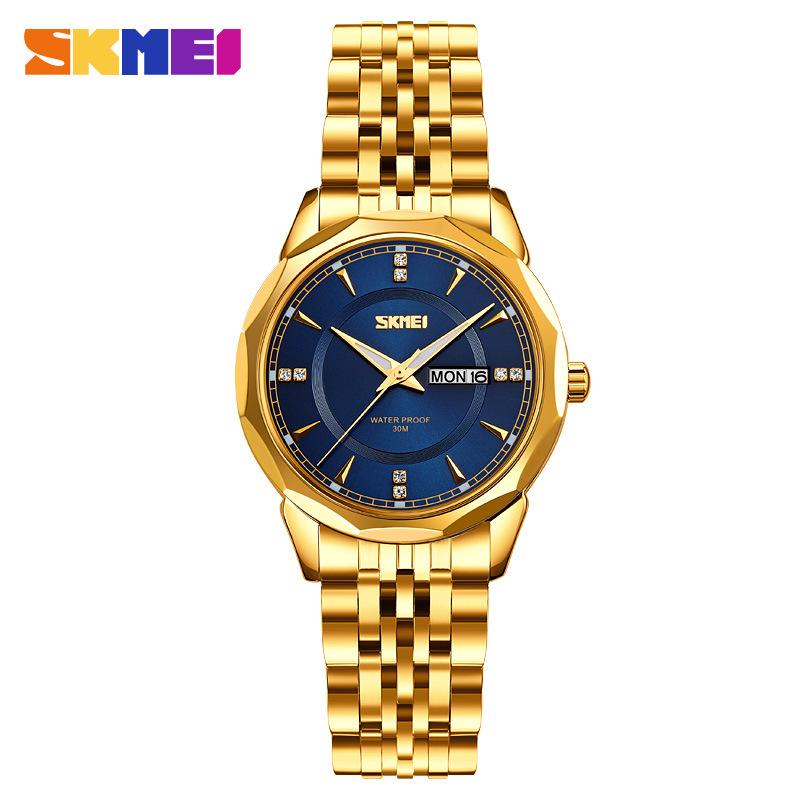 Damenuhr rund großes Zifferblatt wasserdicht Quarz Uhr leichter Luxus Nische High-End Damenuhr