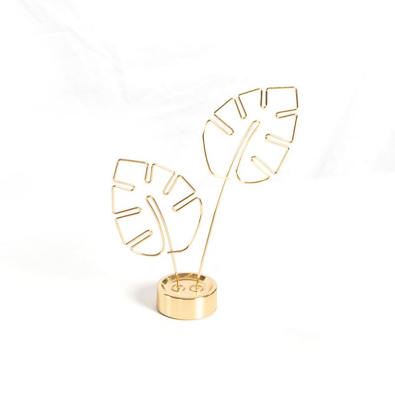 Monstera Leaf Photo Clip & Card Holder Desktop Ornament