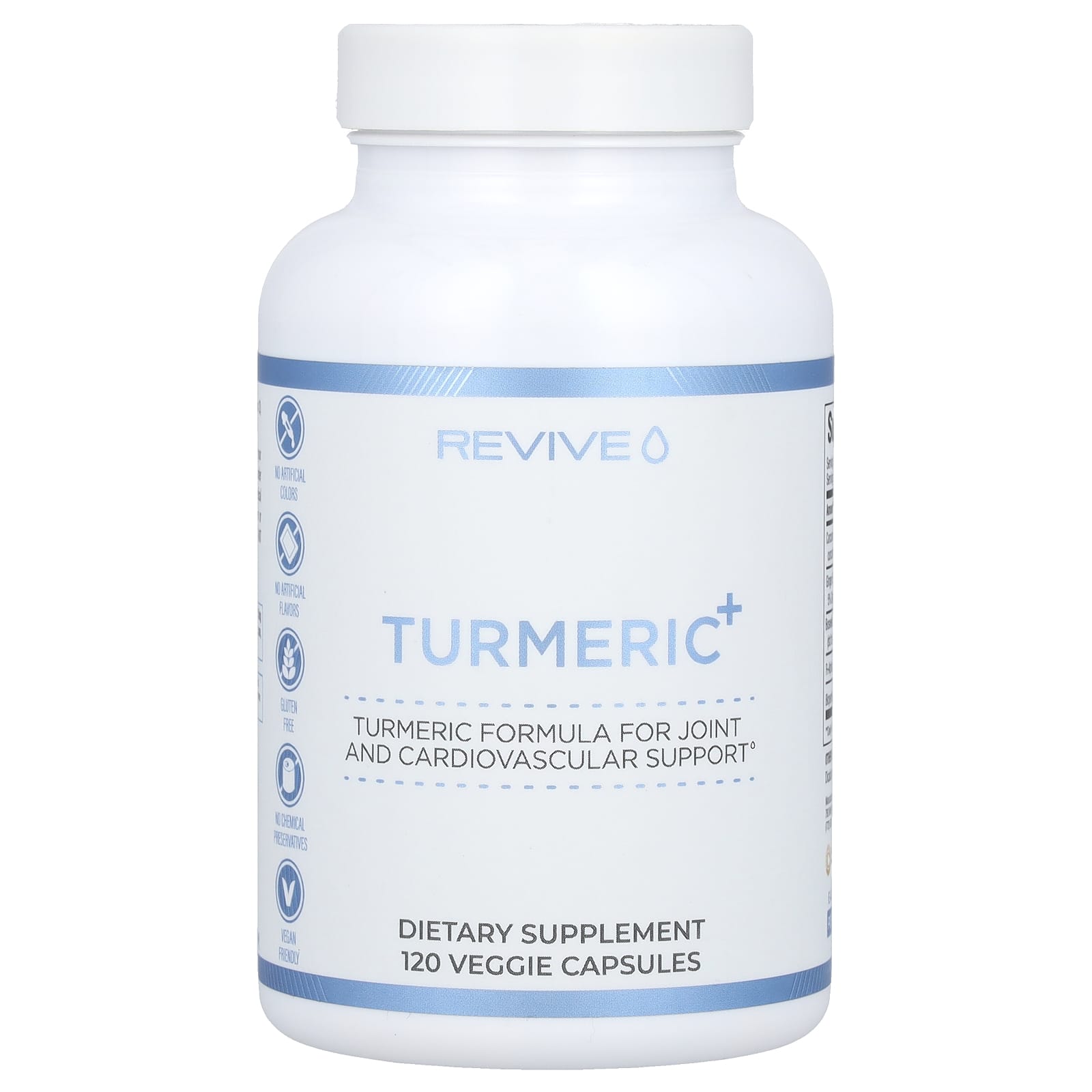 

Revive, Turmeric+, 120 овочевих капсул