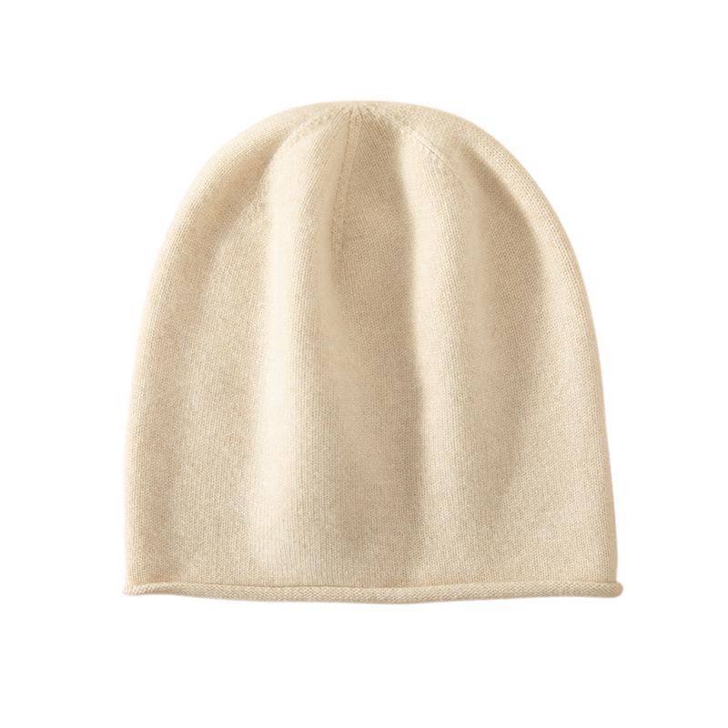 100% Cashmere Women's Elegant Turban Hat - Soft, Warm, Versatile for Autumn & Winter