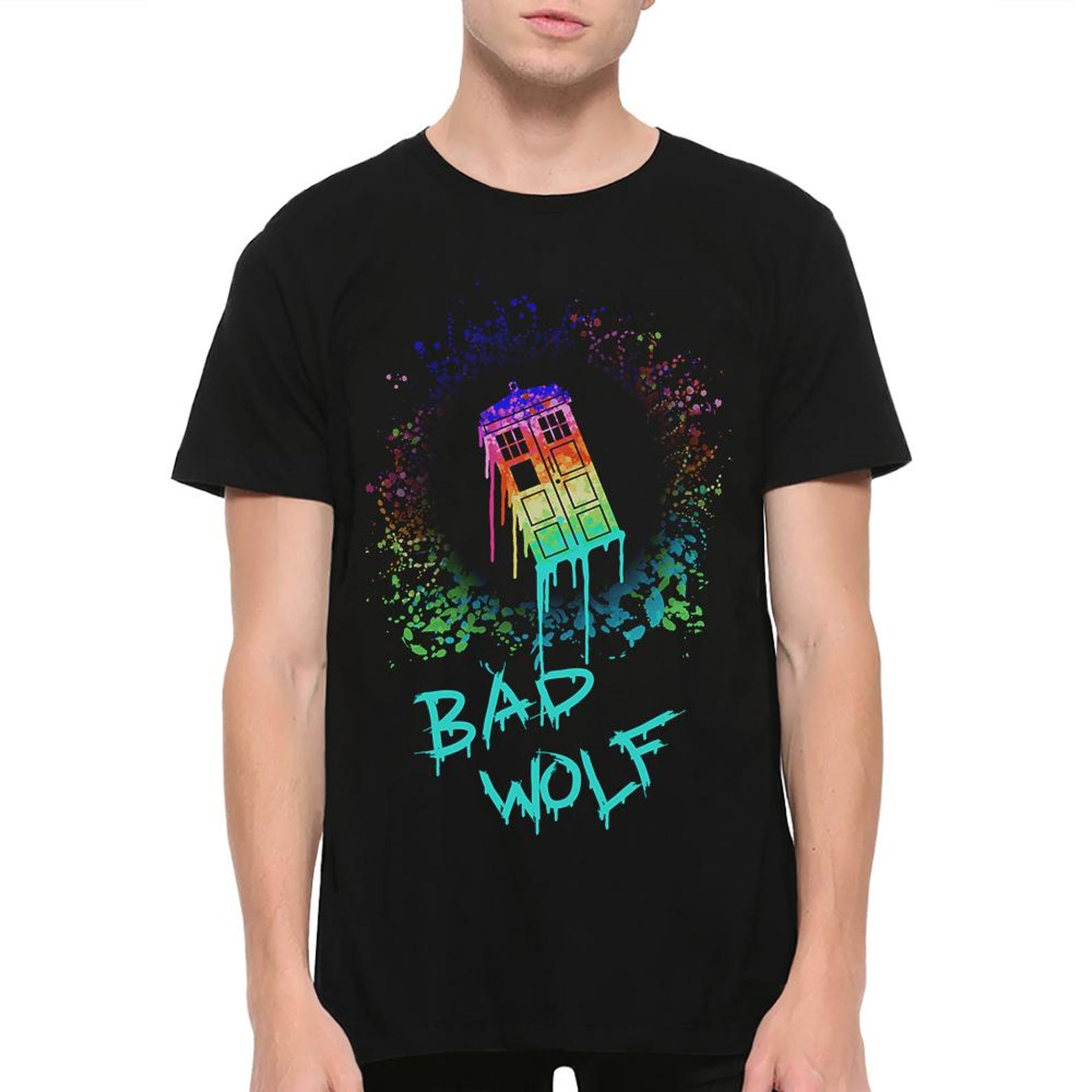 Bad Wolf Police Box T-Shirt, Men s and Women s Sizes Tee S