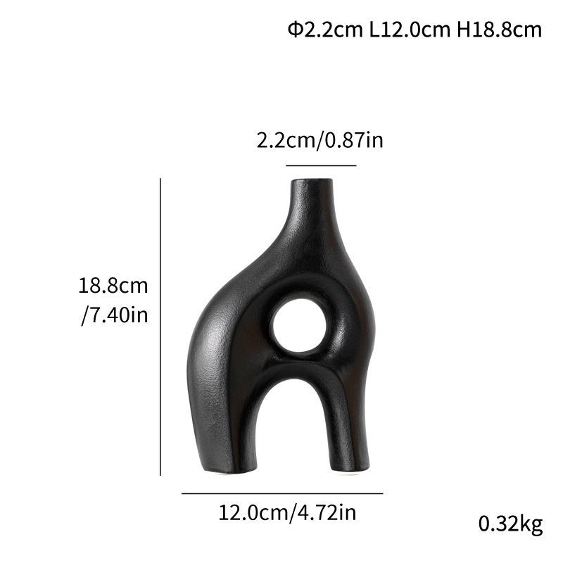Nordic Modern Minimalist Ceramic Vase for Home or Office Decor