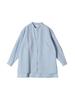 Ships Any Machine Washable Linen Mix Stand Collar Pocket Shirt, 2025SS, Light Blue, Size 721140101
