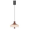 Mid-Century Style Walnut Pendant Light for Living Room, Dining Room, Hallway, Entrance, and Corridor Decor.