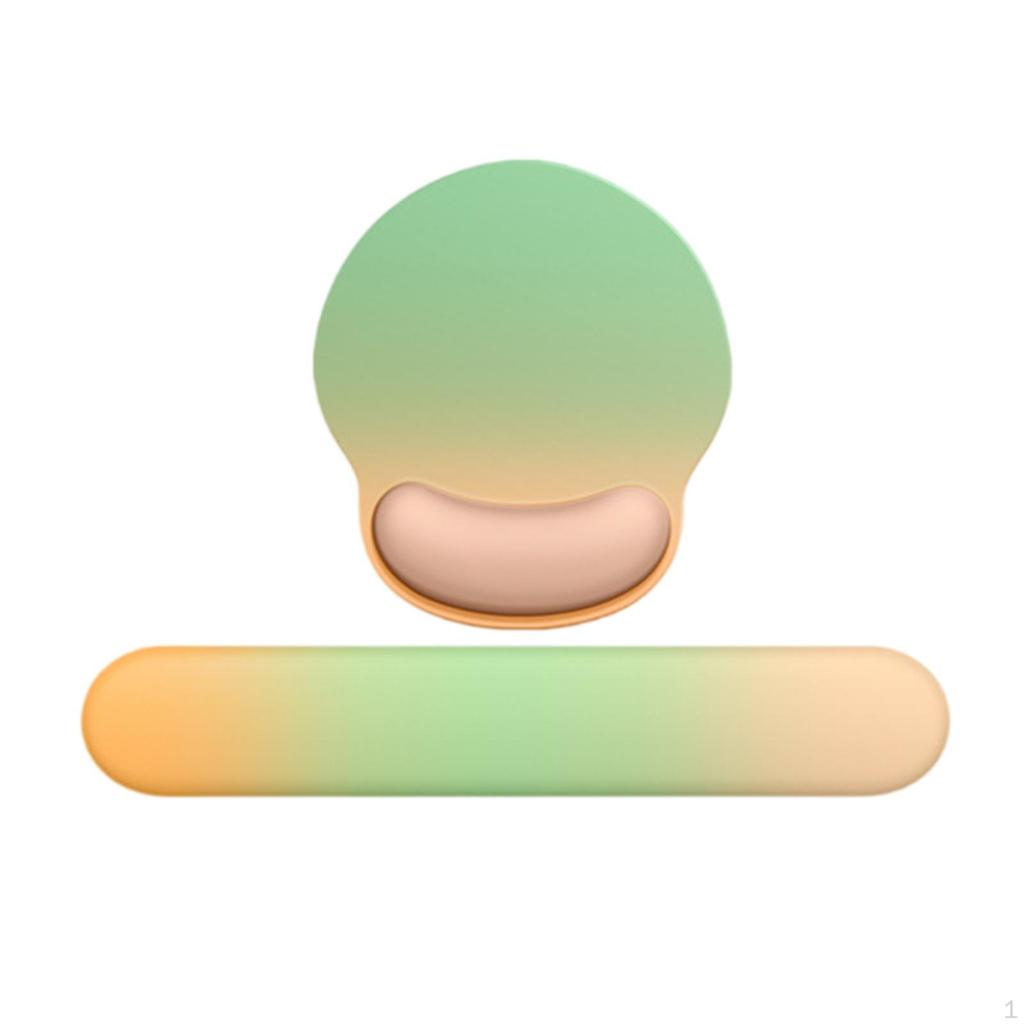 Alfombrilla de Ratón con Soporte para Muñeca Cojín para Gaming Esterilla Ergonómica de Apoyo para Teclado para Oficina Hogar