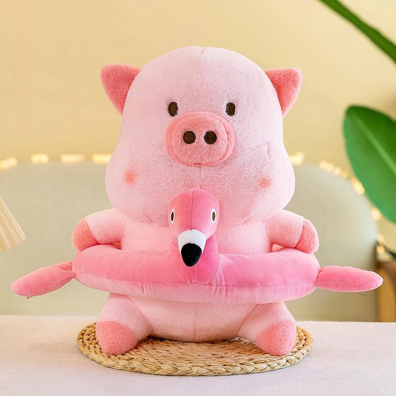 Adorable Cream Pig Plush Toy Soft Animal Doll For Kids And Decorative Pillow 35cm To 60cm Sizes