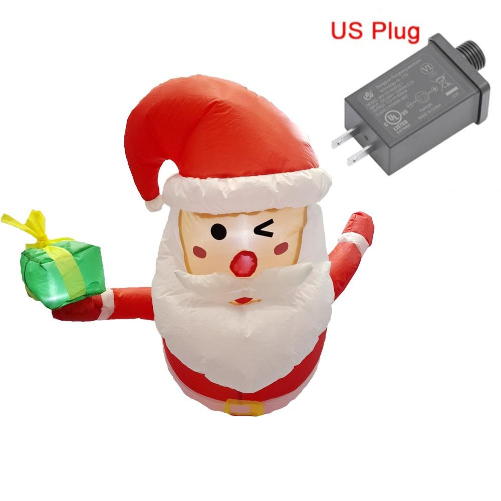 LED Lichter Weihnachten Aufblasbare Puppen 3,5/6FT Aufblasbarer Weihnachtsmann Aufblasbares Modell Spielzeug Garten Rasen