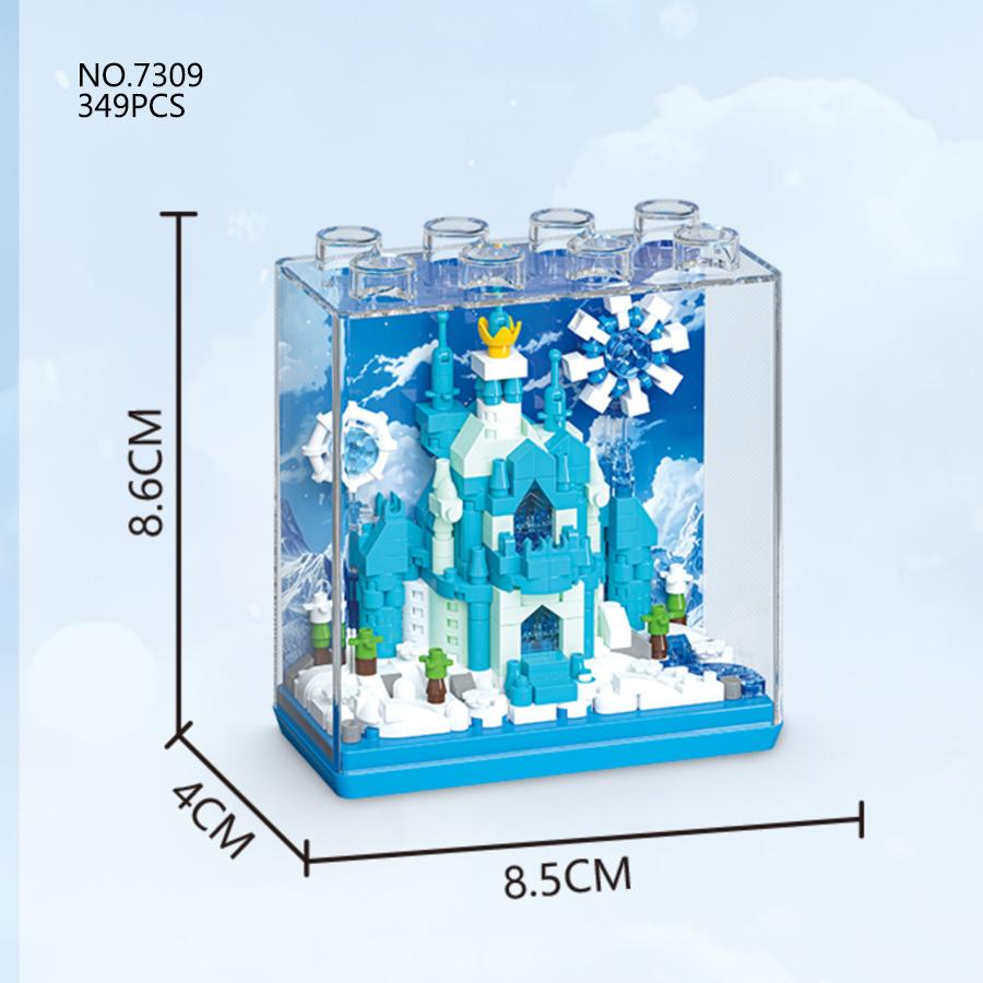 Non-Toxic Miniature Architecture Building Blocks Castle Assembly Toys Mini Bricks Kids Toys New Year Christmas Gifts