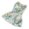 Summer Dog Dress Fashionable Exquisite Leaf Pattern Cute Doggie Dress for Cats Puppy