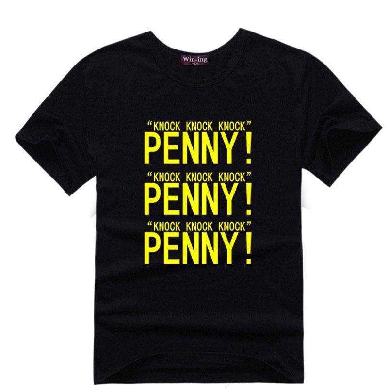 Fashion The Big Bang Theory Funny "penny" Print Sweethearts O-neck T-shirts Premium Quality