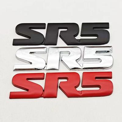 3D Metal Car Letters Logo SR5 Emblem Fender Door Side Badge Sticker For Tundra Hilux Tacoma 4runner Auto SR5 Acessories