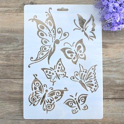 1 x Schmetterlings-Schablonen für Wandmalerei, DIY, Scrapbooking, Po-Album, Papier, Kartenherstellung, Basteln