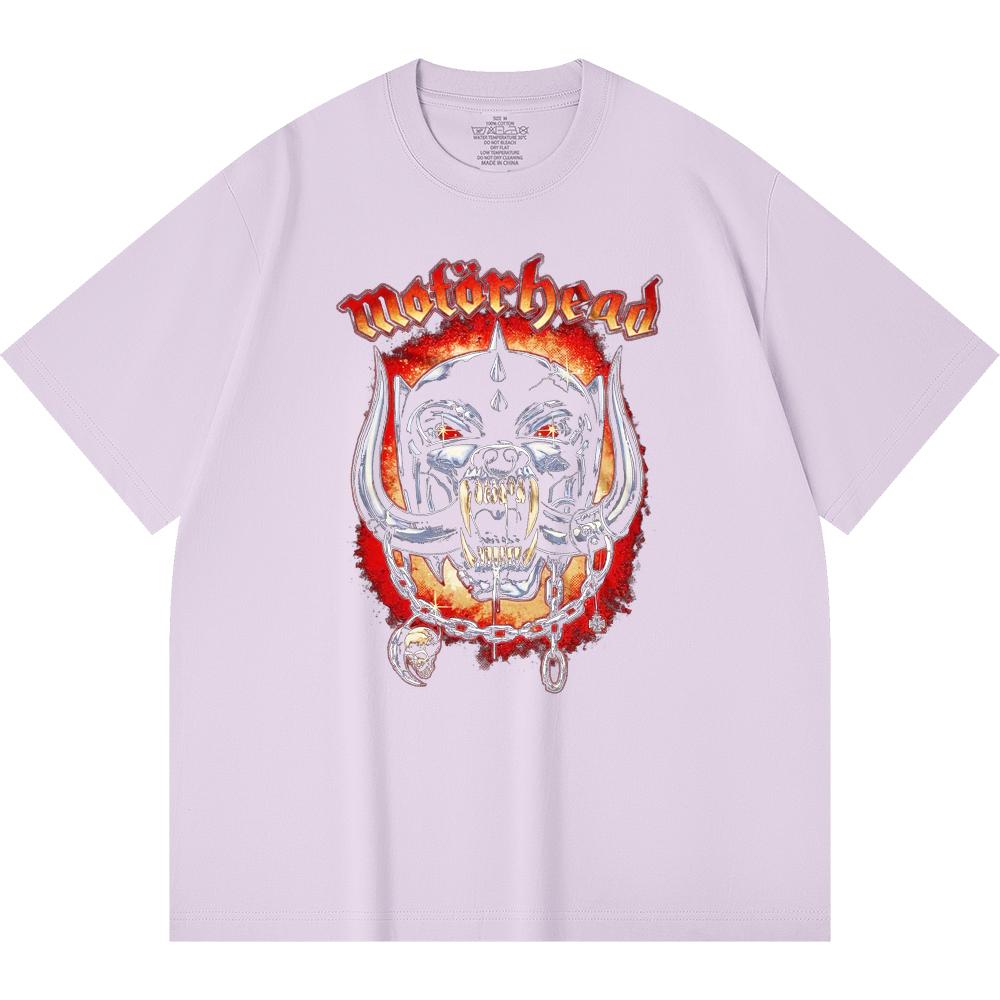 230 Gsm 100% Cotton Heavy Metal T-Shirt Rock Band Popular Music Print Unisex Heavy Cotton T Shirt