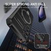 For Samsung Galaxy S23 FE PC+TPU Case Shockproof Kickstand Phone Cover Compatible with MagSafe
