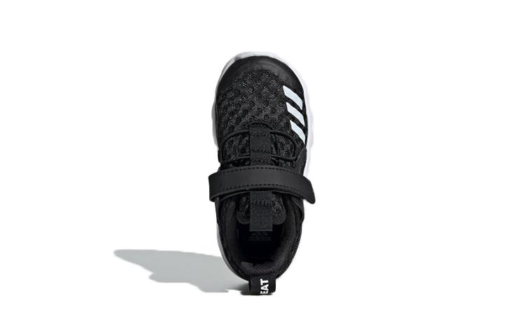 Adidas Rapidafle Abrasion Resistant Breathable Low top Toddler Shoes Black White Infant And Toddler G28706