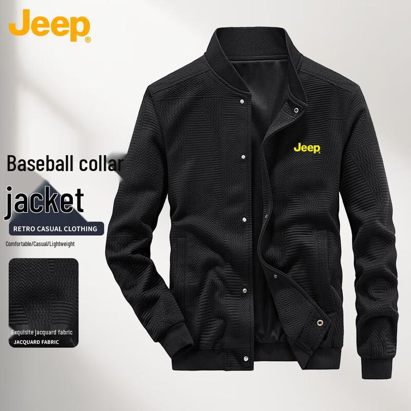 

JEEP Unisex Vintage Baseball Collar Jacket M