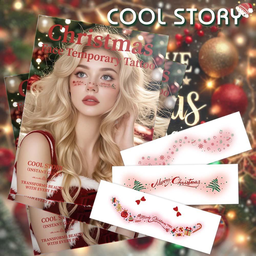 Christmas Makeup Tattoo Freckle Bronzing Party Face Atmosphere Blush Spot Makeup 5-piece Set