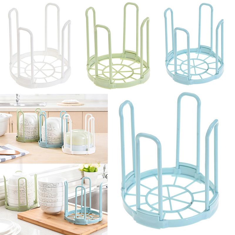 Dinnerware Bowl Plate Holder Drain Rack Storage Stand Drying Shelf Disassemble Kitchen Storage Rack Drainer Display Organizer